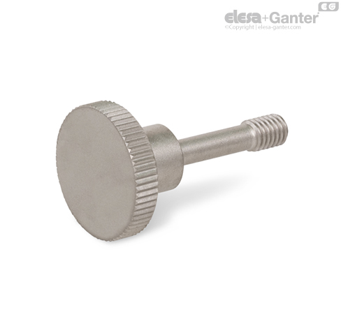 GN 464.2-NI Knurled Screws Stainless steel | Elesa+Ganter